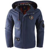 Men's Hooded Utility Zip Jacket