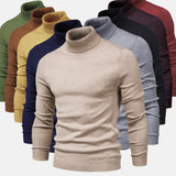 Men's Slim-Fit Roll Neck Long Sleeve Sweater