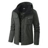 Men's Hooded Utility Parka Jacket
