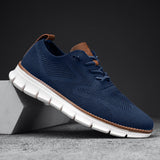 Men's Breathable Knit Walking Sneakers