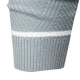 Men's Striped Crew Neck Knit Sweater