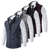 Men's Zip Front Knit Fleece Vest