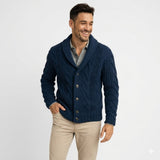 Men's Shawl Collar Knit Cardigan