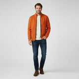 Men's Zip-Up Knit Cardigan Sweater