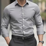 Men's Tailored Button-Up Dress Shirt