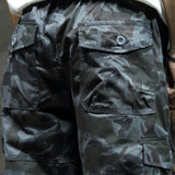 Men's Relaxed Fit 3/4 Cargo Shorts with Drawstring