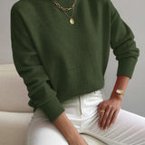 Women's Long Sleeve Turtleneck Knit Sweater