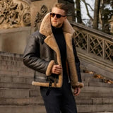 Harbour Weston | Classic Men's Shearling Aviator Pilot Jacket
