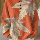 Colour Block Waffle Knit Crew Neck Sweater