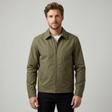 Men's Zip-Up Casual Jacket