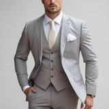 Men's Slim Fit Three Piece Business Suit