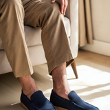 Men's Suede Penny Loafers