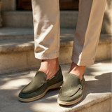 Men's Suede Penny Loafers