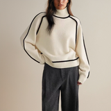 Women's Lightweight Brown Autumn Relaxed Fit Jumper