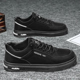 Men's Suede Lace-Up Casual Sneakers