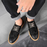 Men's Suede Casual Oxford Shoes