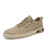 Men's Suede Lace-Up Casual Sneakers