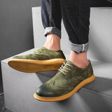 Men's Suede Casual Oxford Shoes