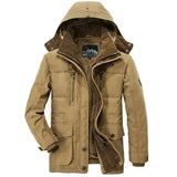 Men's Hooded Sherpa Lined Parka Jacket