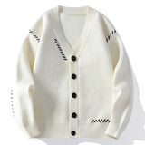 Men's Oversized V-Neck Button Cardigan