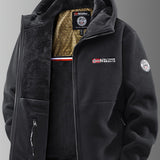 Men's Sherpa Lined Hooded Utility Jacket