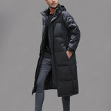 Men's Long Quilted Puffer Coat