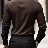 Men's Tailored Button-Up Dress Shirt