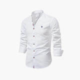 Men's Mandarin Collar Shirt and Shorts Set