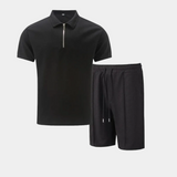 Men's Knit Polo & Shorts Set