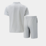 Men's Knit Polo & Shorts Set
