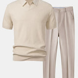 Ensemble homme polo et pantalon ajusté