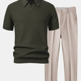 Ensemble homme polo et pantalon ajusté