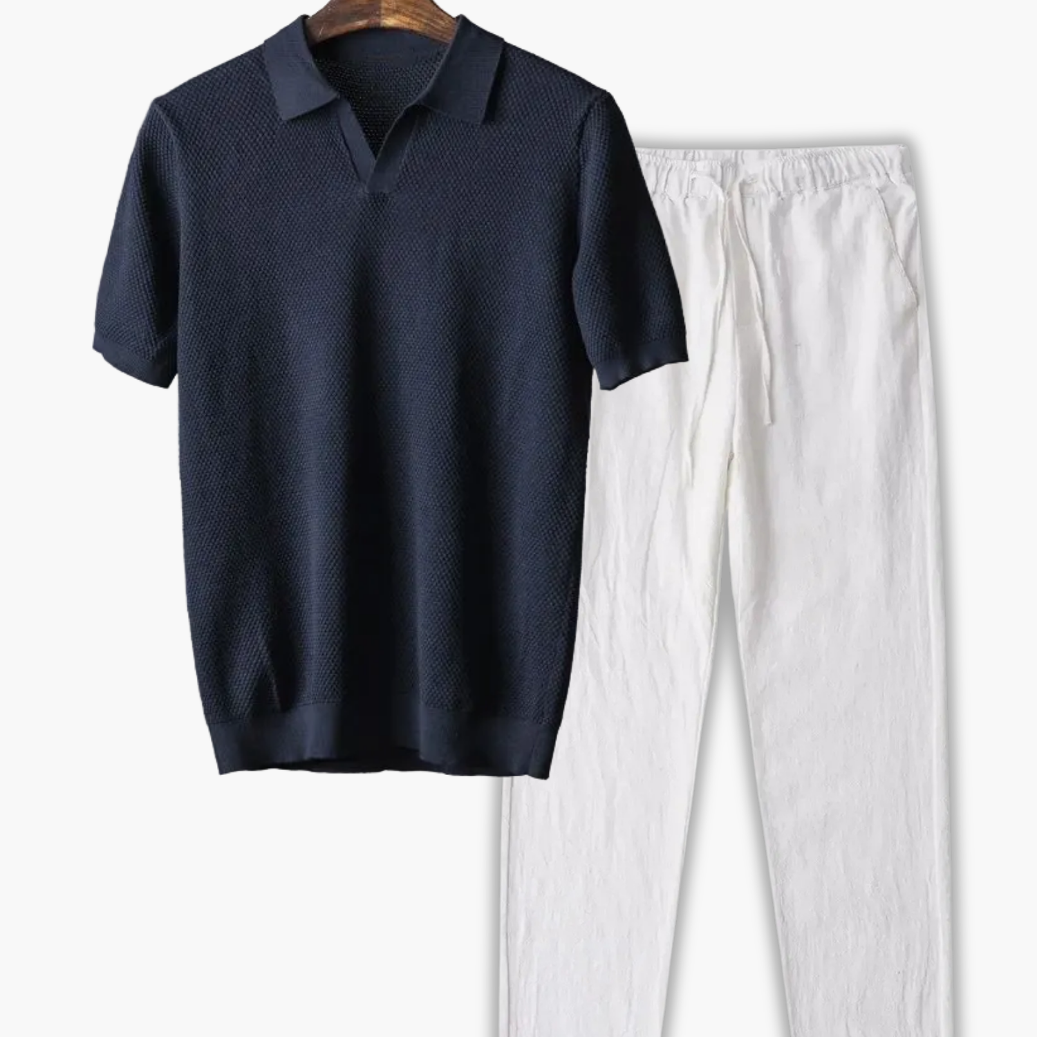 Ensemble Polo à Col Classique et Pantalon