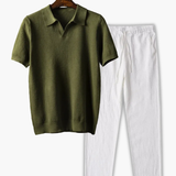 Ensemble Polo à Col Classique et Pantalon