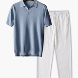 Ensemble Polo à Col Classique et Pantalon
