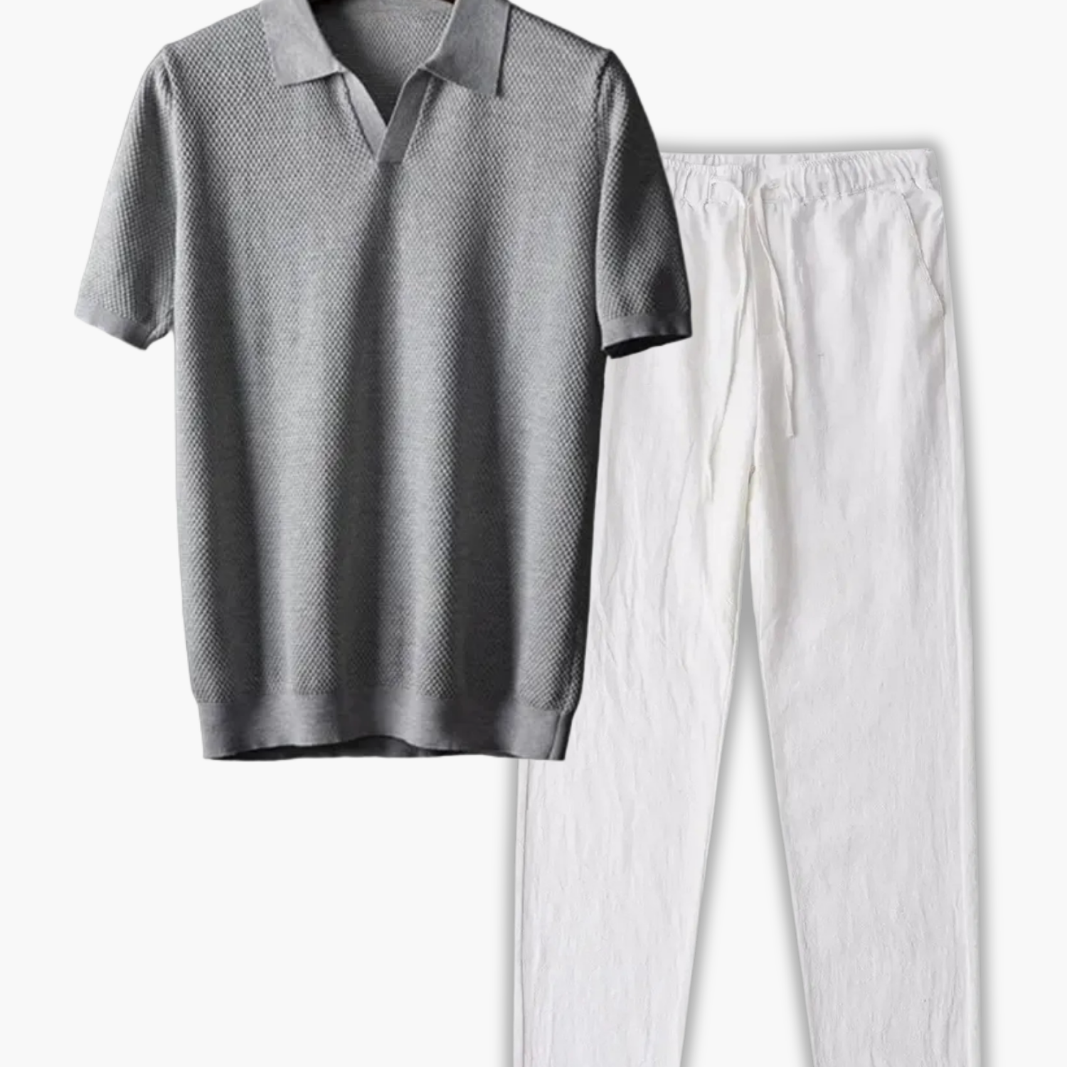 Ensemble Polo à Col Classique et Pantalon