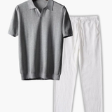 Ensemble Polo à Col Classique et Pantalon