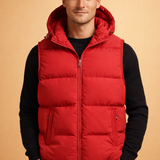 Men's Hooded Quilted Puffer Vest