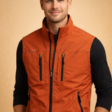 Men's Quilted Zip Front Vest