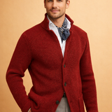 Men's Knit Button Front Blazer Cardigan
