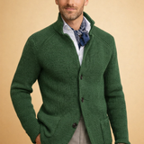Men's Knit Button Front Blazer Cardigan