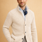 Men's Knit Button Front Blazer Cardigan