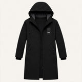Men's Waterproof Windproof Hooded Long Rain Jacket