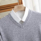 Men's V-Neck Knit Sweater