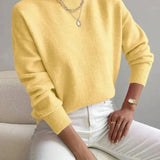 Women's Long Sleeve Turtleneck Knit Sweater