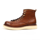 Men's Leather Lace-Up Work Boots