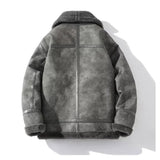 Men's Faux Suede Sherpa Lined Jacket