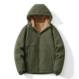 Men's Sherpa Lined Hooded Zip Jacket