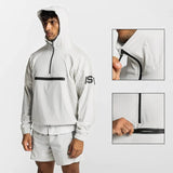 Men's Quarter Zip Pullover Hoodie