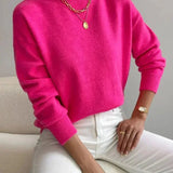Women's Long Sleeve Turtleneck Knit Sweater